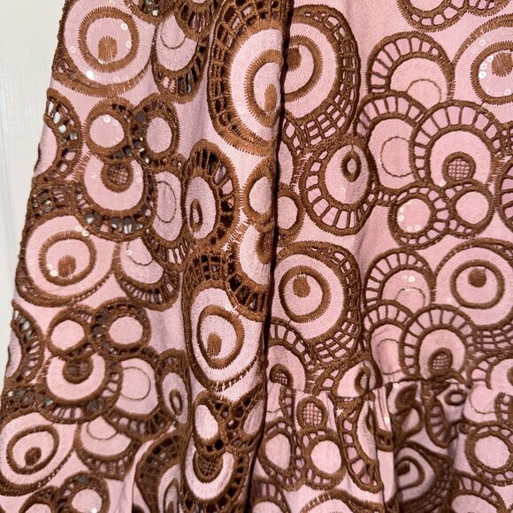 Lovelo Women's Sequin/Embroidered Dress Long Sleeve Dress Size S - Picture 3 of 4